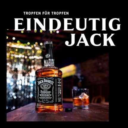Jack Daniel's Old No. 7 - Tennessee Whiskey - Karamell, Vanille und Noten von Eichenholz - 0.7L/ 40% Vol. Bourbon Whisky